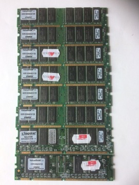 8x Pamięć RAM Kingston 64MB SDRAM KVR133X64C3/128