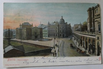 Stara kartka pocztowa, Bielitz, Bielsko