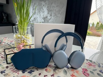 Sluchawki Apple Airpods Max niebieskie idealne