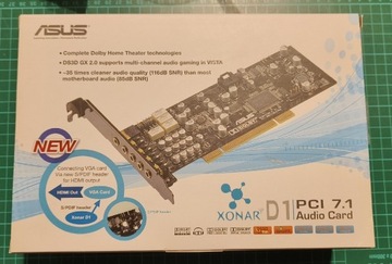 Xonar D1 PCI 7.1 Karta dźwiękowa