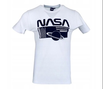 Nowa Oryginalna Biała Bluzka NASA