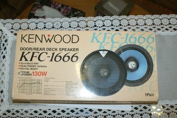 Głośniki samochodowe Kenwood KFC-1666 i MLM 6915II