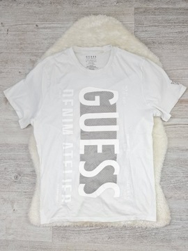 Koszulka Guess Rozmiar XL Biała Duże Logo