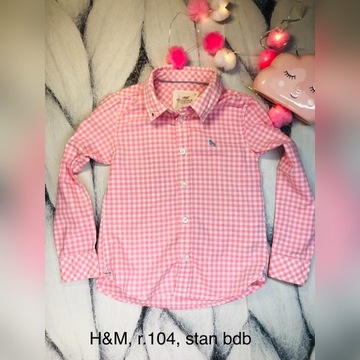 H&M koszula w kratę, r.104