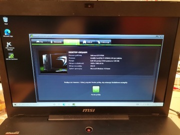 Laptop MSI GS70 6QE, sprawny, niekompletny