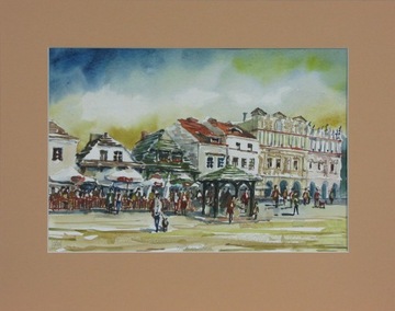 Kazimierz Dolny nad Wisłą   AKWARELA 40x50 cm