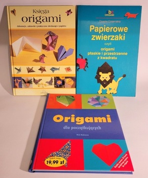 Origami - 3 książki + papier
