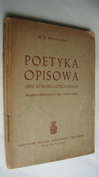 Poetyka opisowa - opis utworu literackiego