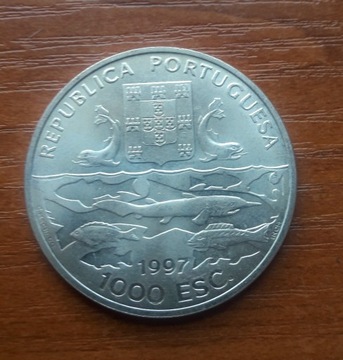 Moneta 1000 Escudos 1997 rok Portugalia