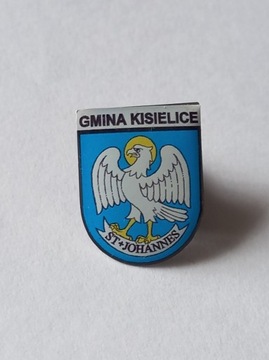 Herb miasta i gmina Kisielice przypinka pin wpinka
