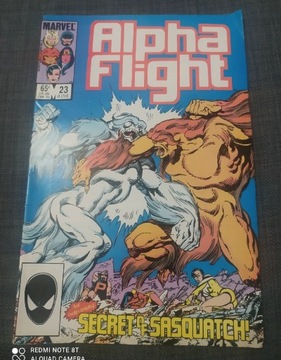 Komiks Marvel Alpha Flight #23 1985