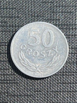 Moneta numizmatyka 50 gr groszy 1972