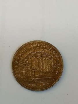 Austria 1 szyling  1925 srebro 
