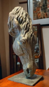 Horse Head. Głowa konia. Rzeźba. P. Bogdaszewski 