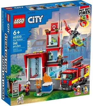 Zestaw klocków lego city remiza strażacka