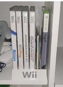 Nintendo Wii podstawka 7 płyt stojak gry kolory