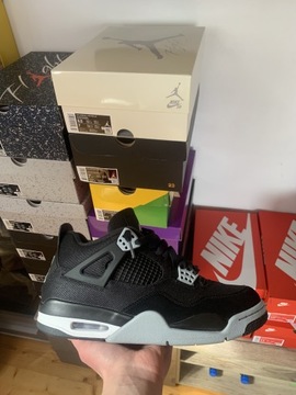 jordan 4 black canvas 