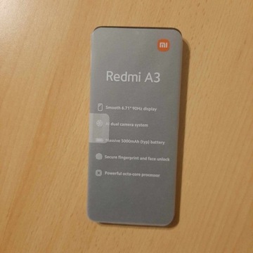 SMARTFON XIAOMI REDMI A3 LTE 3GB / 64GB 4G DUAL SIM CZARNY