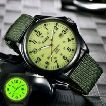 Zegarek męski SOKI 40mm, tarcza luminescencyjna
