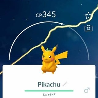 Pokemon go Shiny Malachite Crown Pikachu