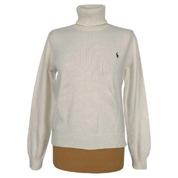 Ralph Lauren oryginalny kremowy golf sweter  XL