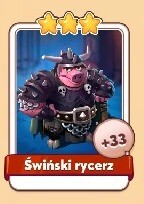 Coin Master Świński Rycerz 1szt wysyłka w 5min