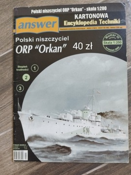 Model kartonowy ORP Orkan