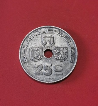 Moneta 25 centymów 1939, Belgia