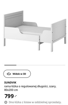 IKEA Łóżeczko "rosnące" razem z bobasem, komplet