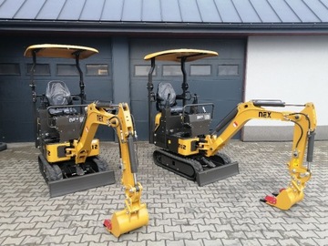 Minikoparka Nex N12, joystick, 1250kg, Yanmar