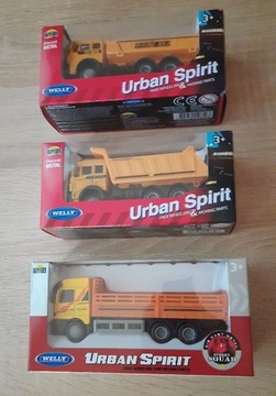 Urban Spirit trzy modele ciężarówek  1:64 Welly