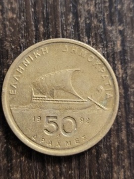 Grecja 1992r 50 drachm