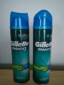2× Żel do golenia Gillette 200 ml mach 3