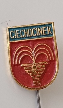 Stara przypinka PRL metalowy znaczek Ciechocinek 