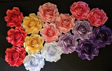 Kwiaty z papieru 23 cm