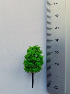 drzewa na makietę wysokość 3,5 cm.