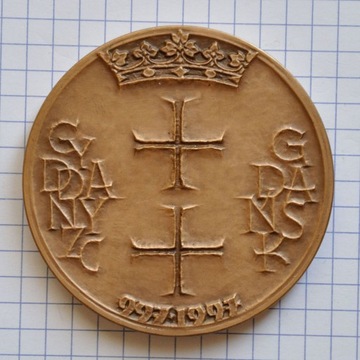 Medal Gdańsk 997-1997 Millenium