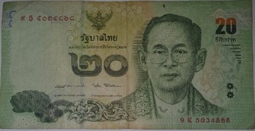 4. 20 Baht Bat tajski banknot 