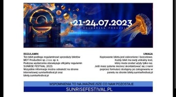 Bilet Sunrisefestval Kołobrzeg 