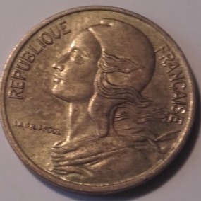 Francja 5 centimes 1979r.