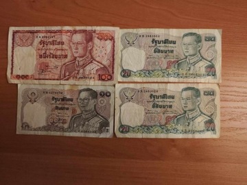 Tajlandia banknoty plus 3 monety gratis