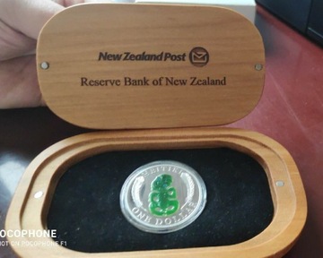HEITIKI - srebrny 1 $ o wadze 1 oz Nowa Zelandia