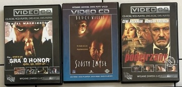 Filmy VCD - Gra o honor, Szósty zmysł, Podejrzany