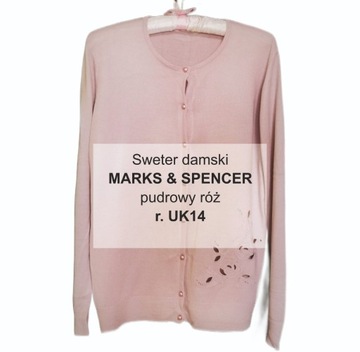 Damski sweter kardigan Marks & Spencer r. 14