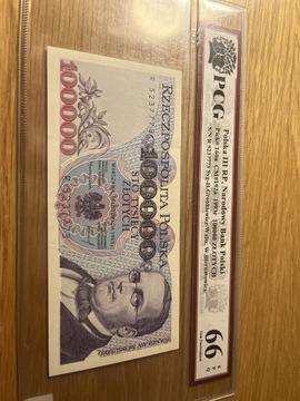 100000 ZŁOTYCH 1993. Seria R. PCG 66EPQ.