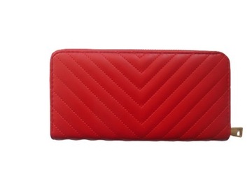 Czerwony damski portfel