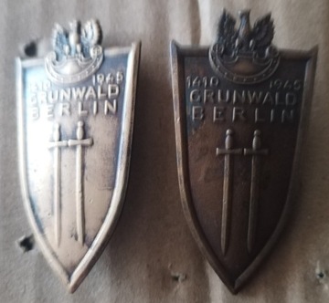 2 odznaki Grunwald