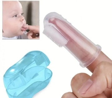 Szczoteczka do zębów dla niemowląt na palca.
