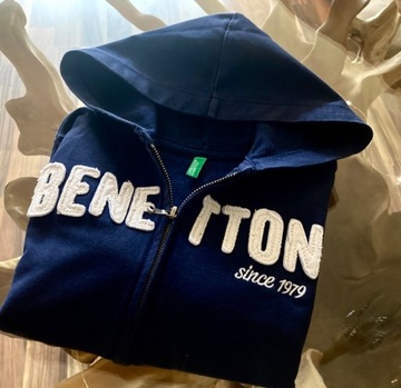 Benetton chłopcy - bluza z kapturem 7- 8 lat 130cm