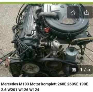 Silnik Mercedes Benz M103 do W124 W126 W201